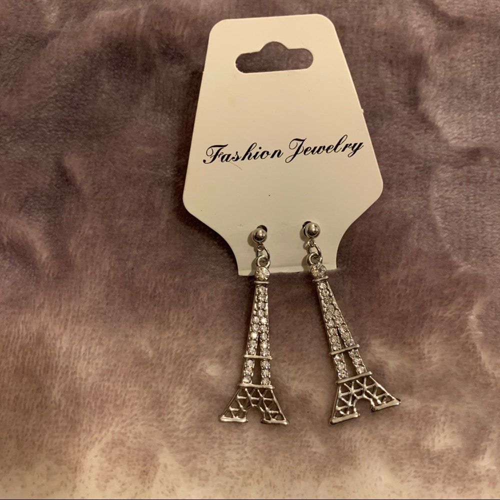 Sparkly Eiffel Tower earrings